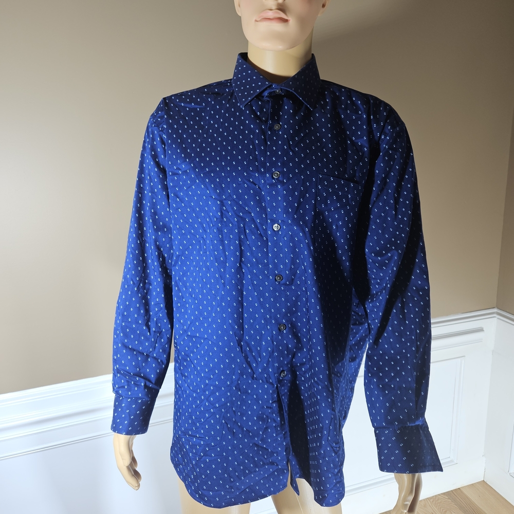 Men's Blue Patterned Shirt Never Worn!